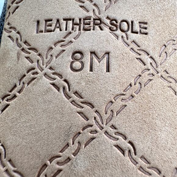 Women's L.A.M.B. Black Kandis Leather Fabric Strappy Heels Slingback Sandals 8M - Picture 9 of 11